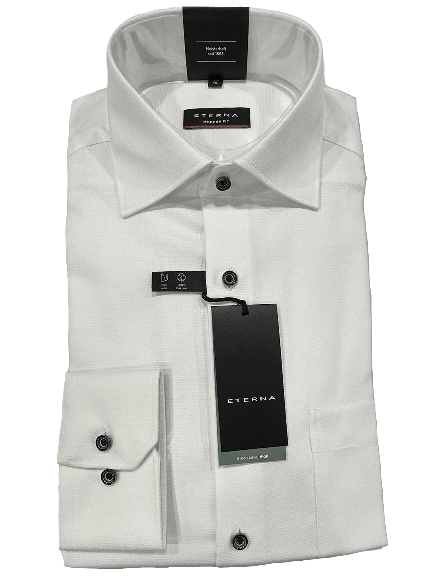 8183/00 White Business L/S Modern Fit Shirt