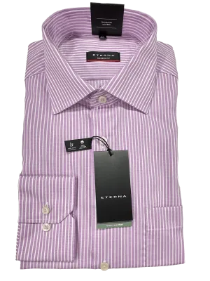 8207/91 Pink Stripe Business L/S Modern Fit Shirt