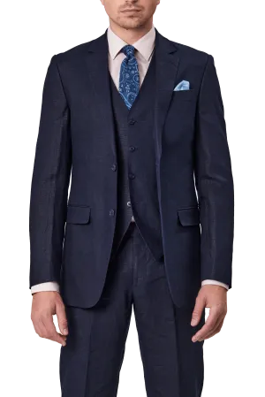 Abram Navy-SL7-Linen Suit