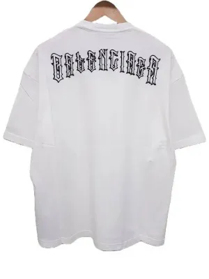 Balenciaga Back Logo Short Sleeve T-Shirt White