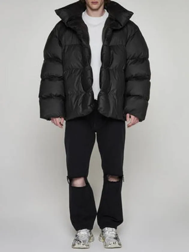 Balenciaga Back Logo Wrap Padding Black