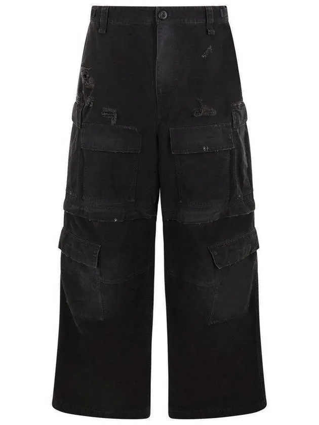 Balenciaga Cargo Straight Pants Black