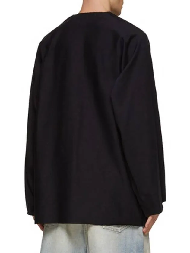 Balenciaga Icon Flat Long Sleeve T-Shirt Black