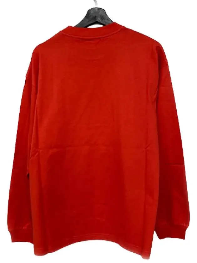 Balenciaga Logo Cotton Sweatshirt Red