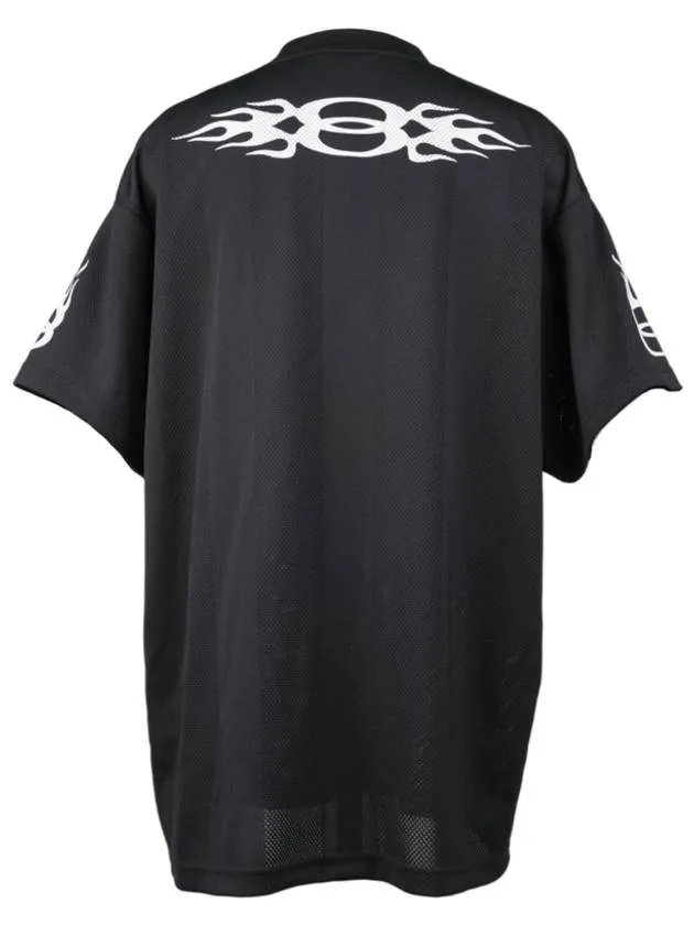 Balenciaga Logo Print Crew Neck Short Sleeve T-Shirt Black