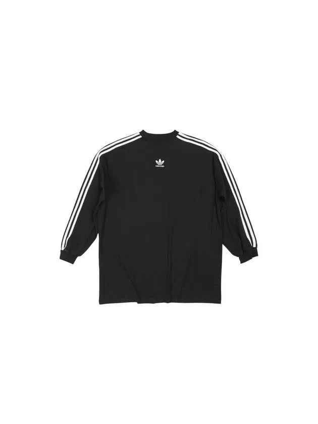 Balenciaga Oversized Long Sleeve T-Shirt Black