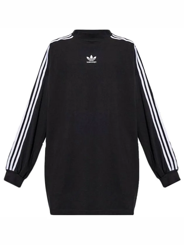 Balenciaga Oversized Long Sleeve T-Shirt Black