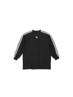 Balenciaga Oversized Long Sleeve T-Shirt Black