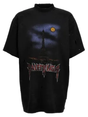 Balenciaga Oversized Short Sleeve T-Shirt Washed Black