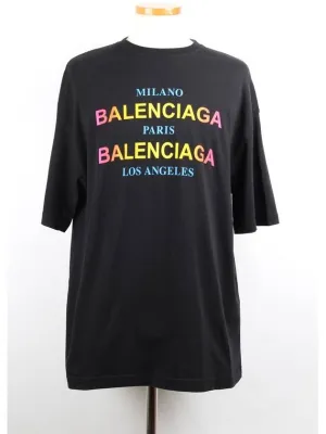 Balenciaga Rainbow logo short sleeve t shirt S