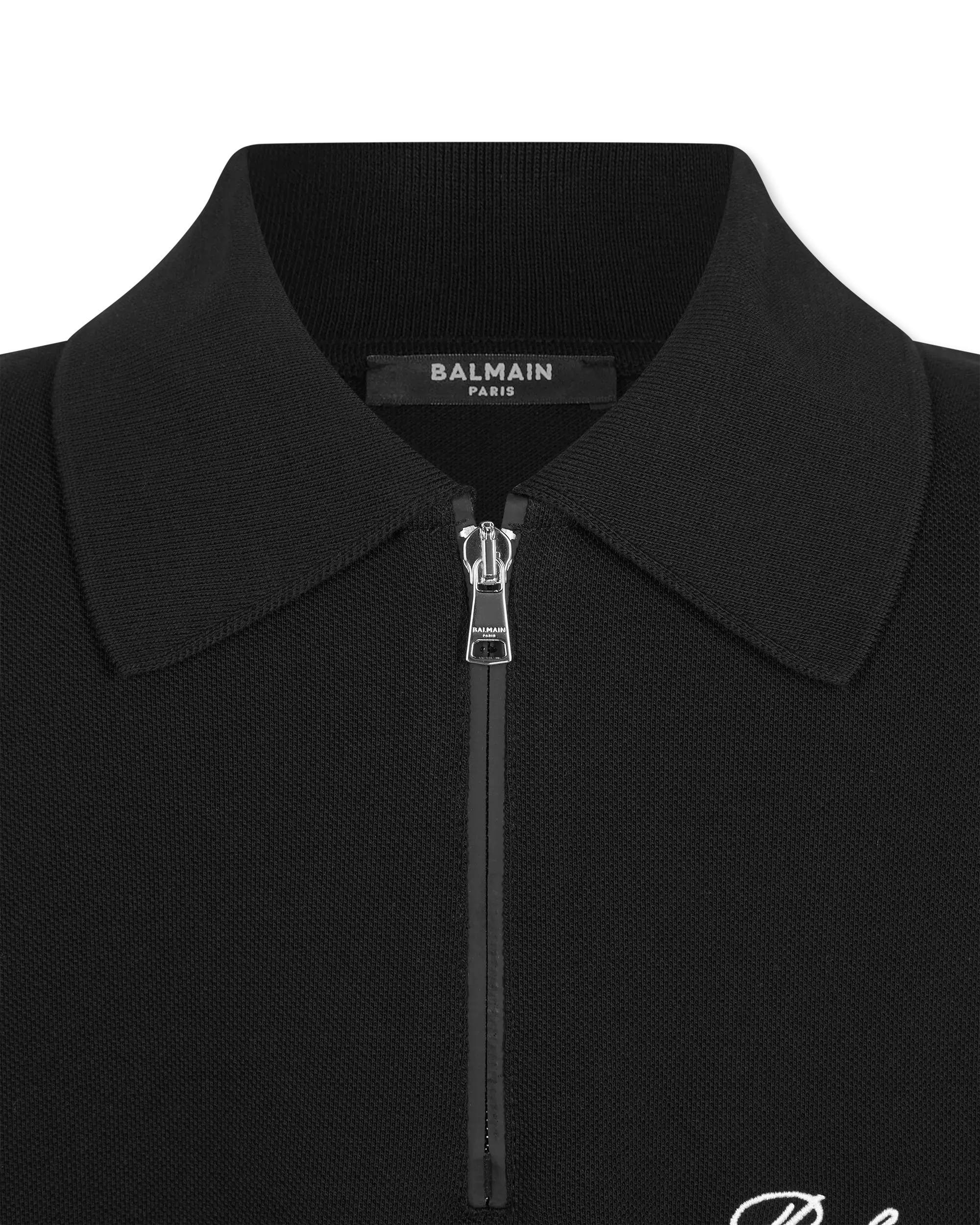 Balmain Paris Embroidered Short-Sleeved Polo Shirt