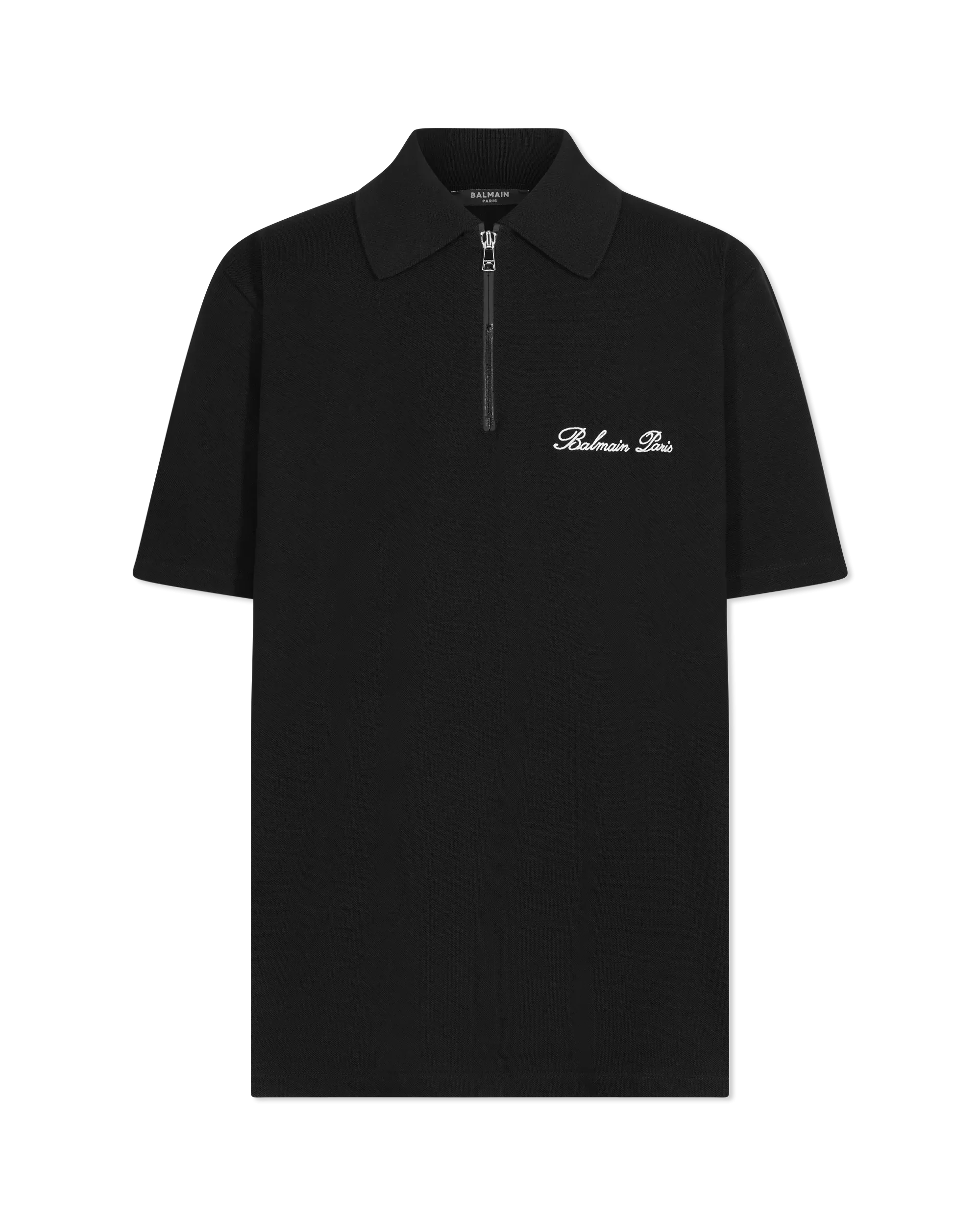 Balmain Paris Embroidered Short-Sleeved Polo Shirt