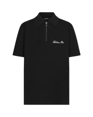 Balmain Paris Embroidered Short-Sleeved Polo Shirt