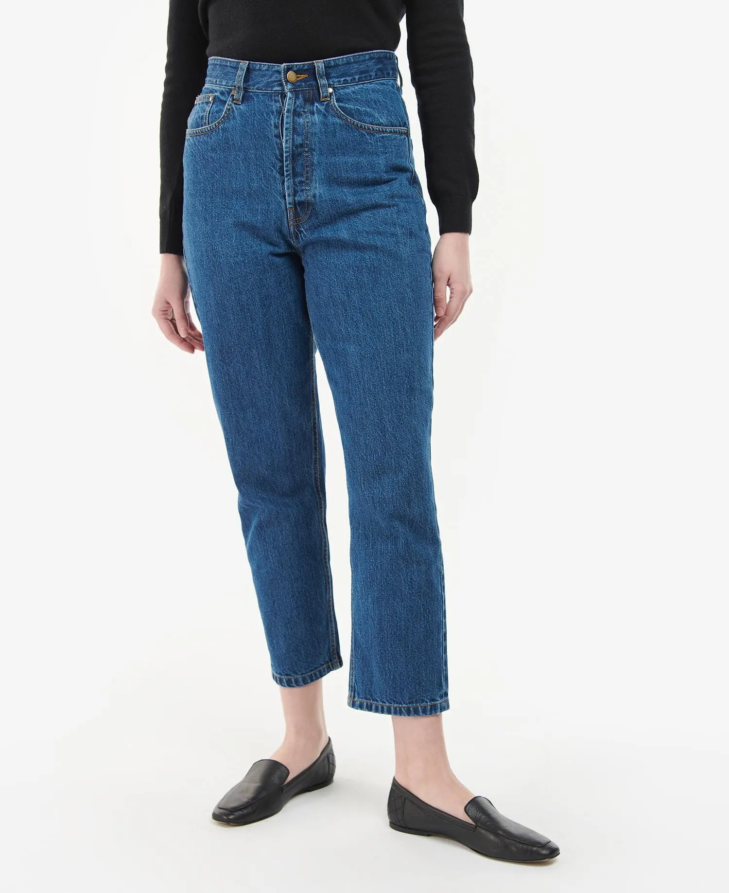BARBOUR Moorland High-Rise Jeans BLUE