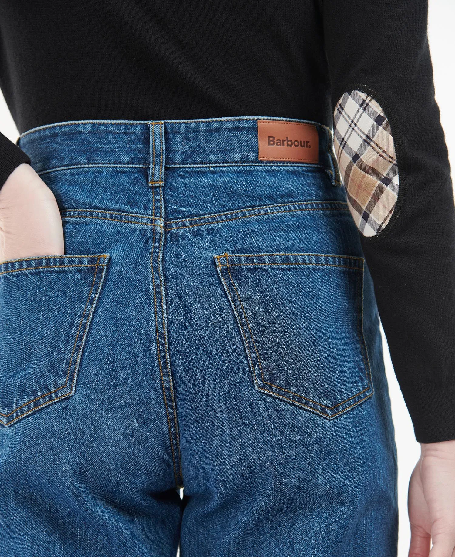BARBOUR Moorland High-Rise Jeans BLUE