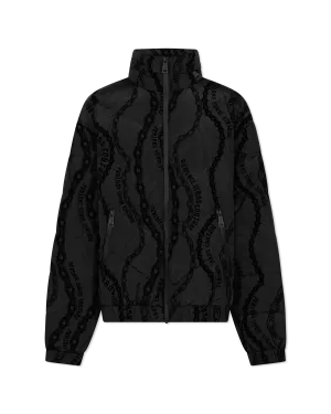 Chain Couture Quilted Puffer Jacket