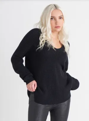 Dex VNeck Bevelled Hem Sweater