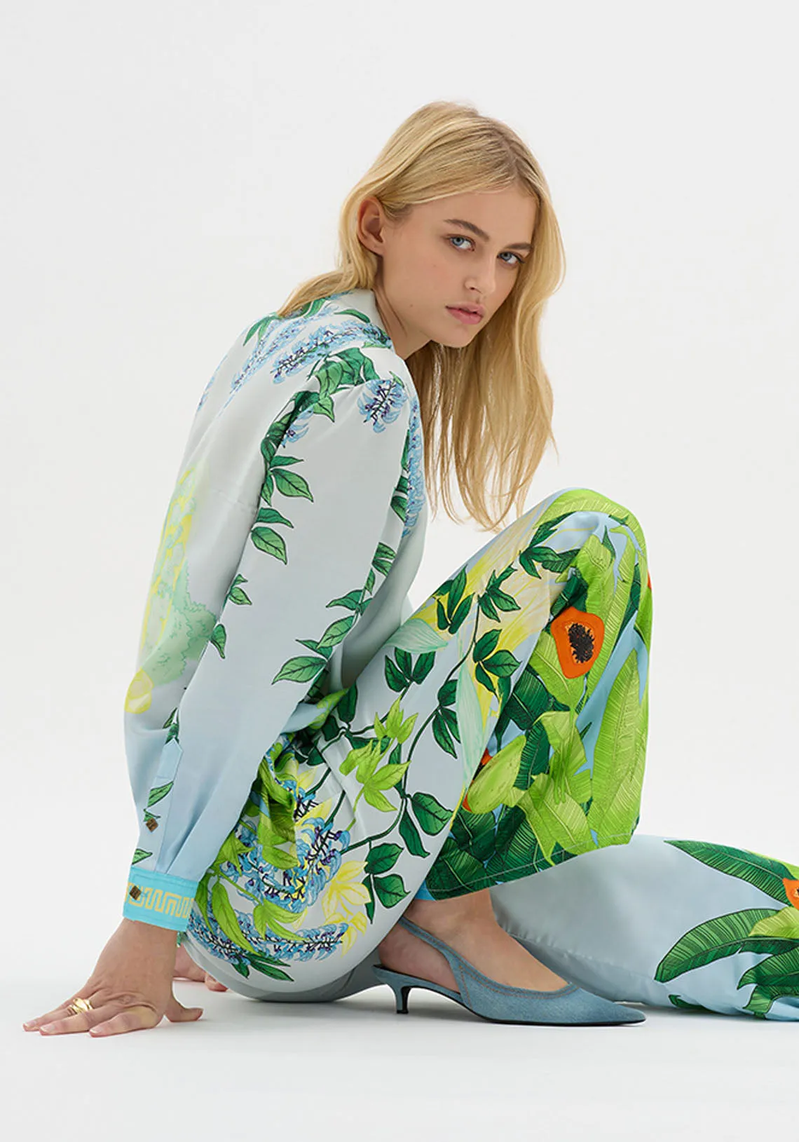 EDEN ILLUSTRATED PANT BLUE