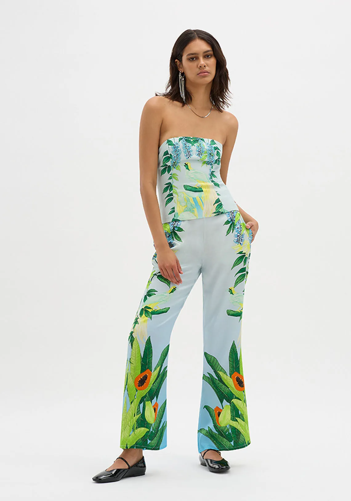 EDEN ILLUSTRATED PANT BLUE