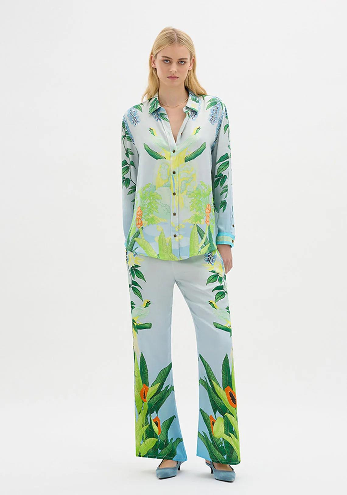 EDEN ILLUSTRATED PANT BLUE