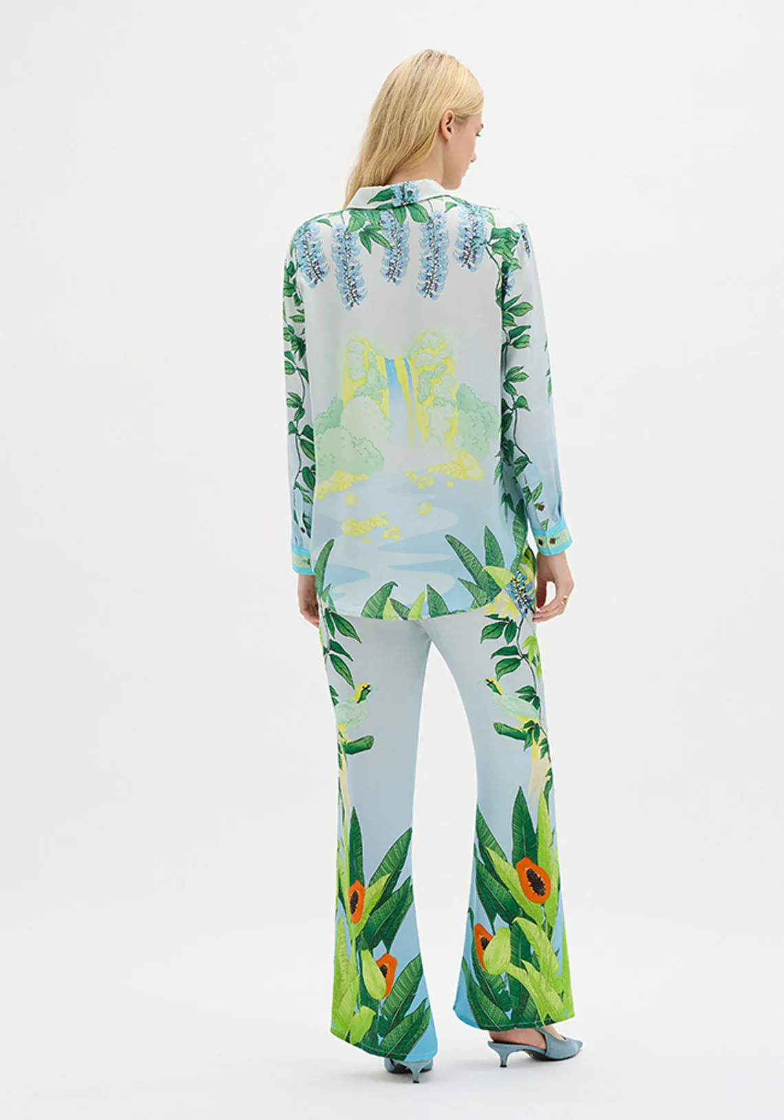 EDEN ILLUSTRATED PANT BLUE