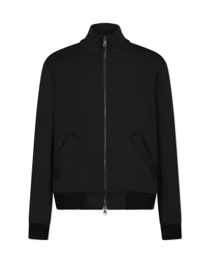 Evidence Honeycomb-Effect Knit Bomber Jacket