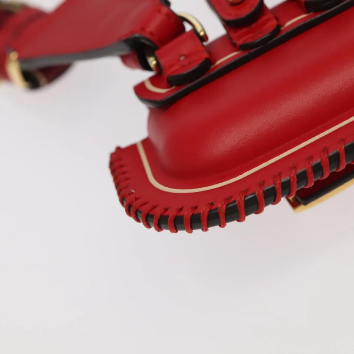 Fendi Baguette Red Leather Accessories