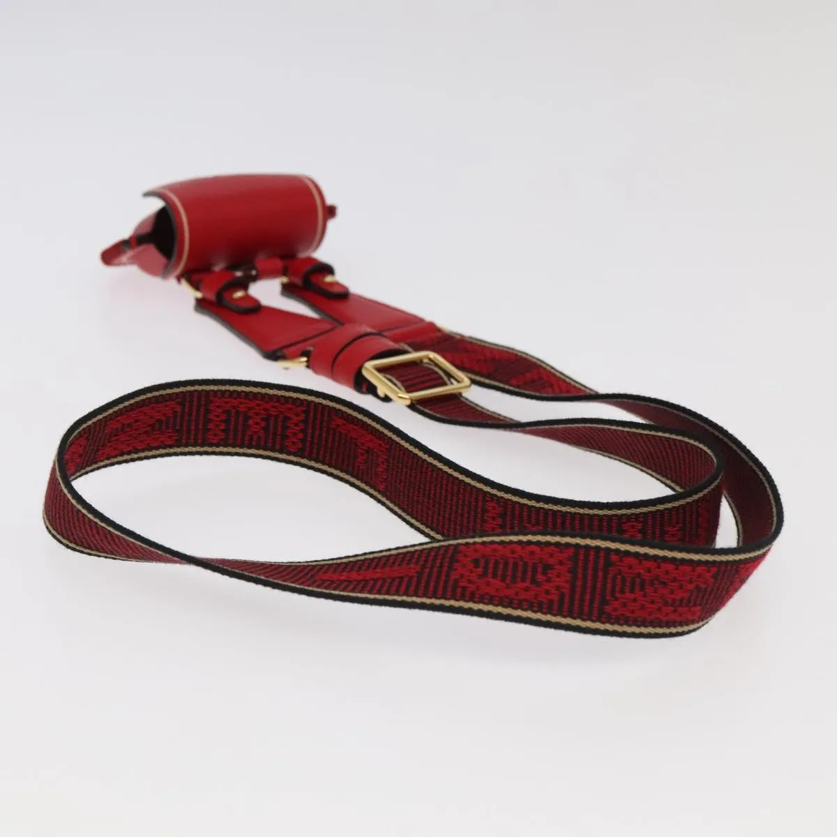 Fendi Baguette Red Leather Accessories