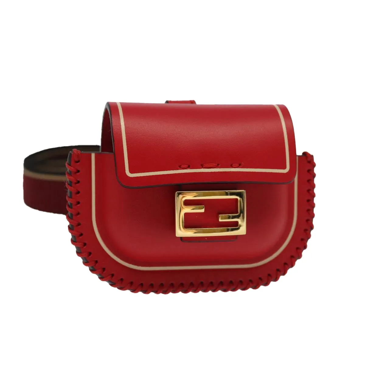 Fendi Baguette Red Leather Accessories