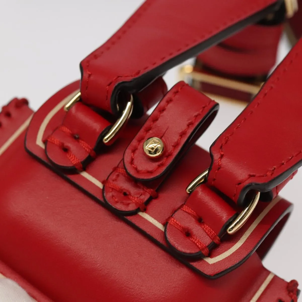 Fendi Baguette Red Leather Accessories