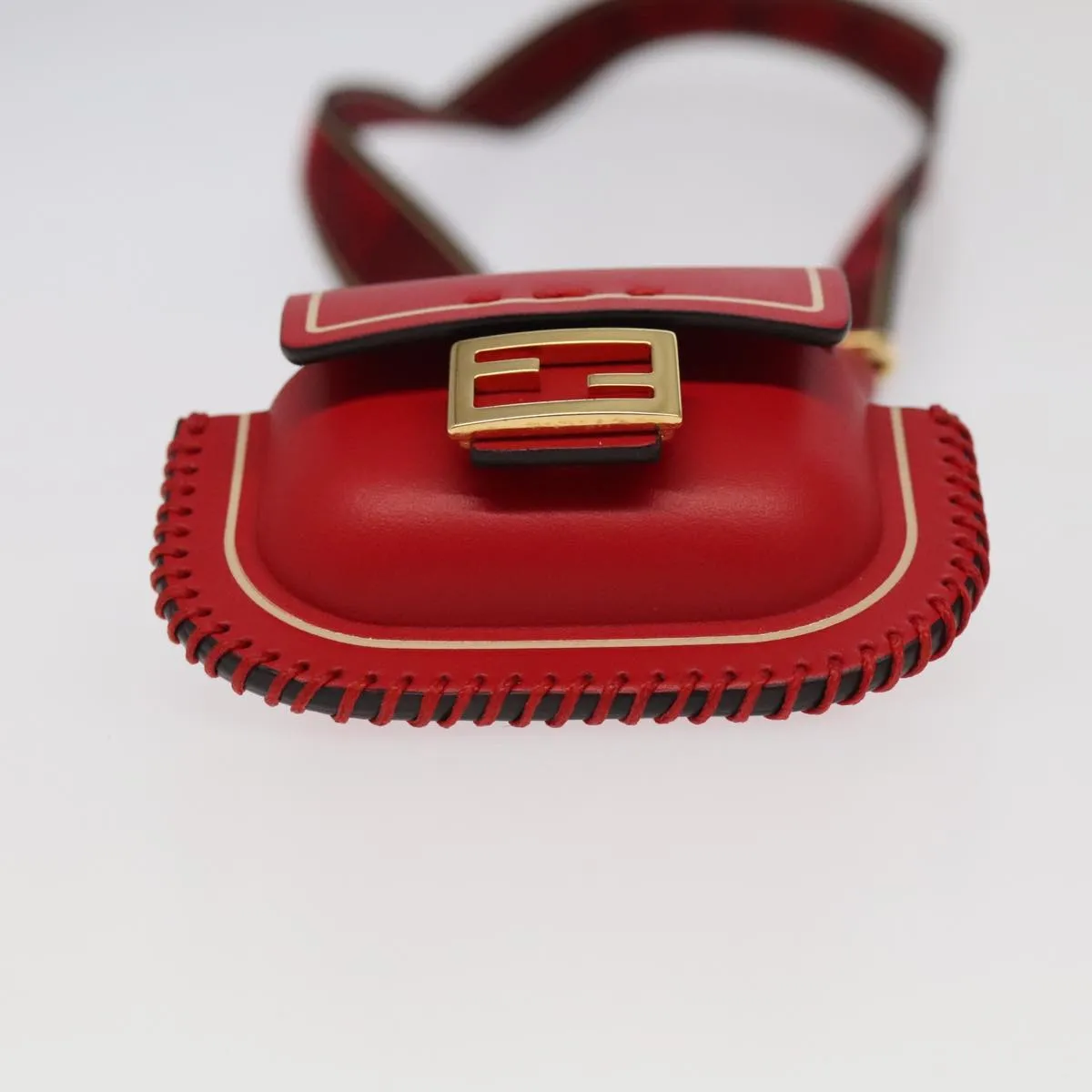 Fendi Baguette Red Leather Accessories