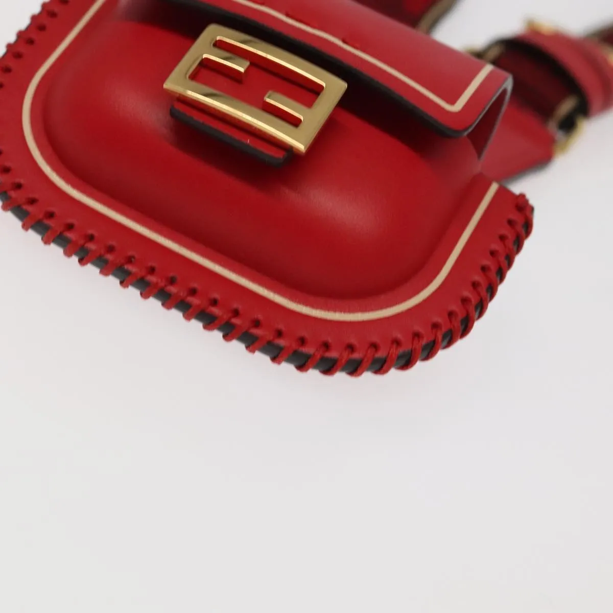 Fendi Baguette Red Leather Accessories