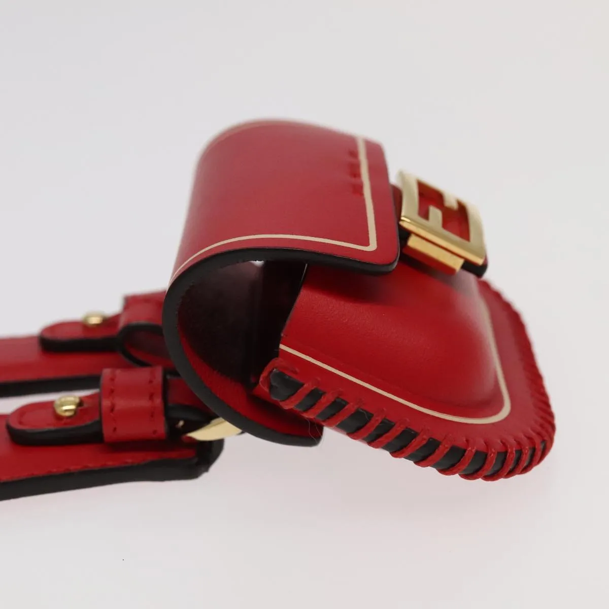 Fendi Baguette Red Leather Accessories