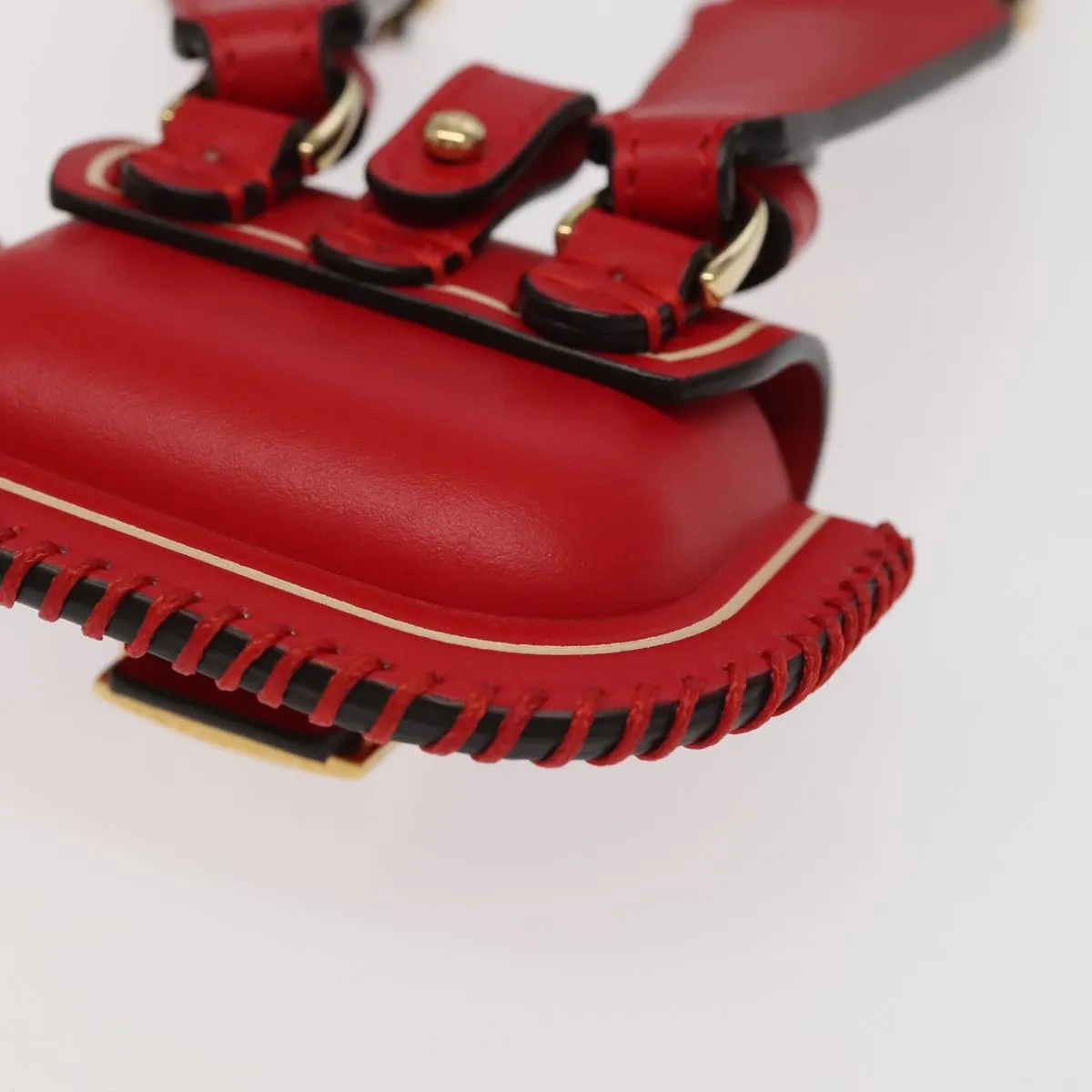 Fendi Baguette Red Leather Accessories