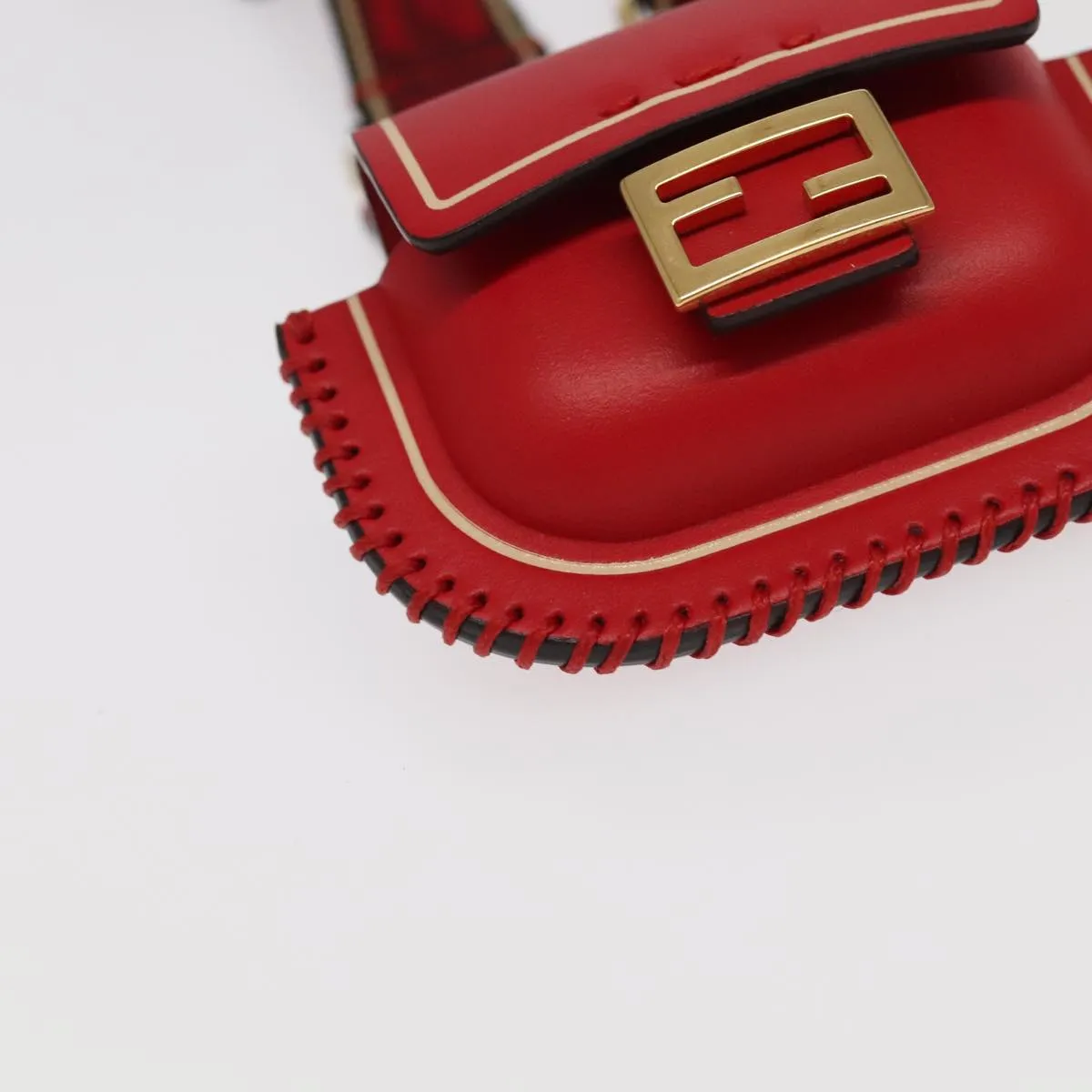 Fendi Baguette Red Leather Accessories