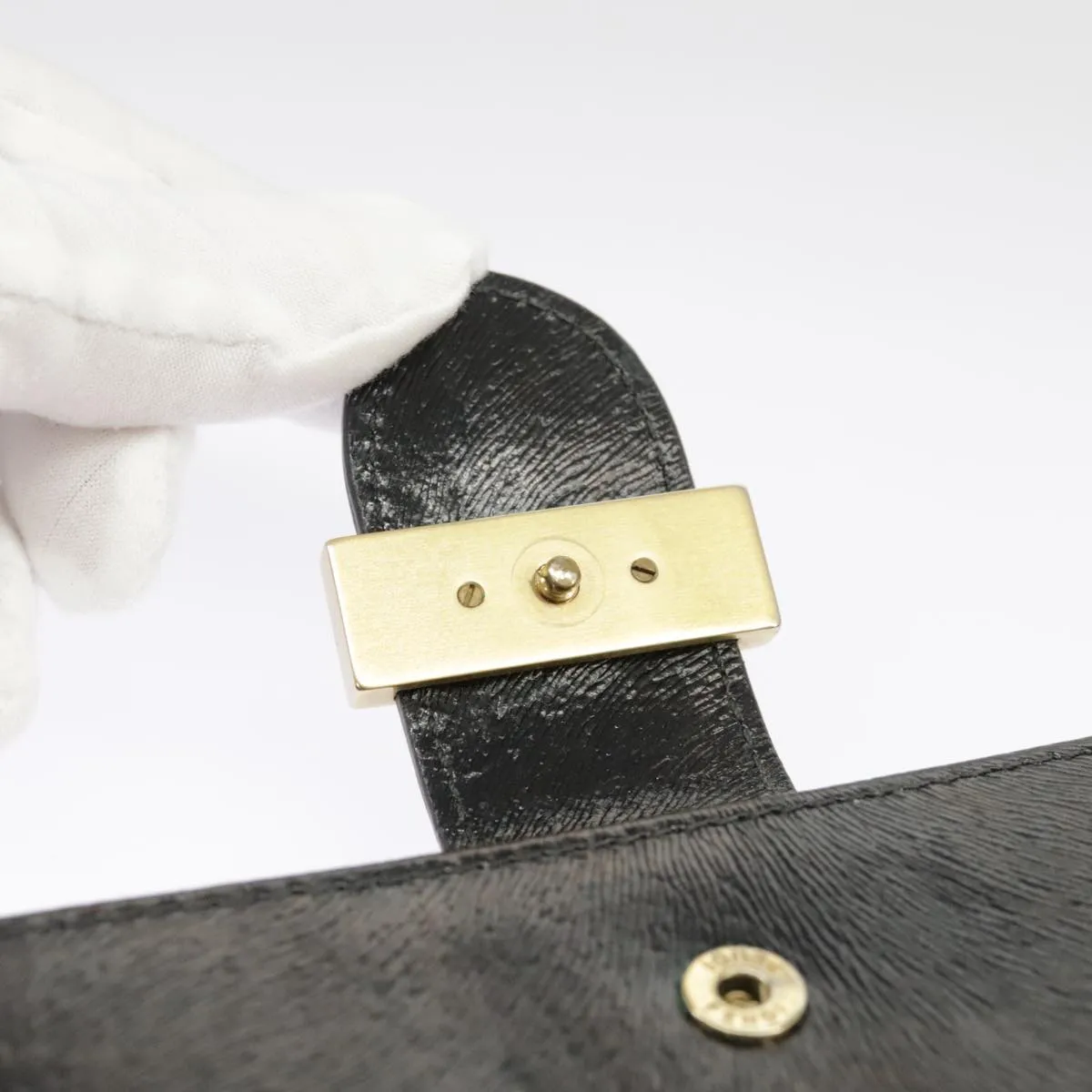 Fendi FENDIGRAPHY Black Leather Accessories