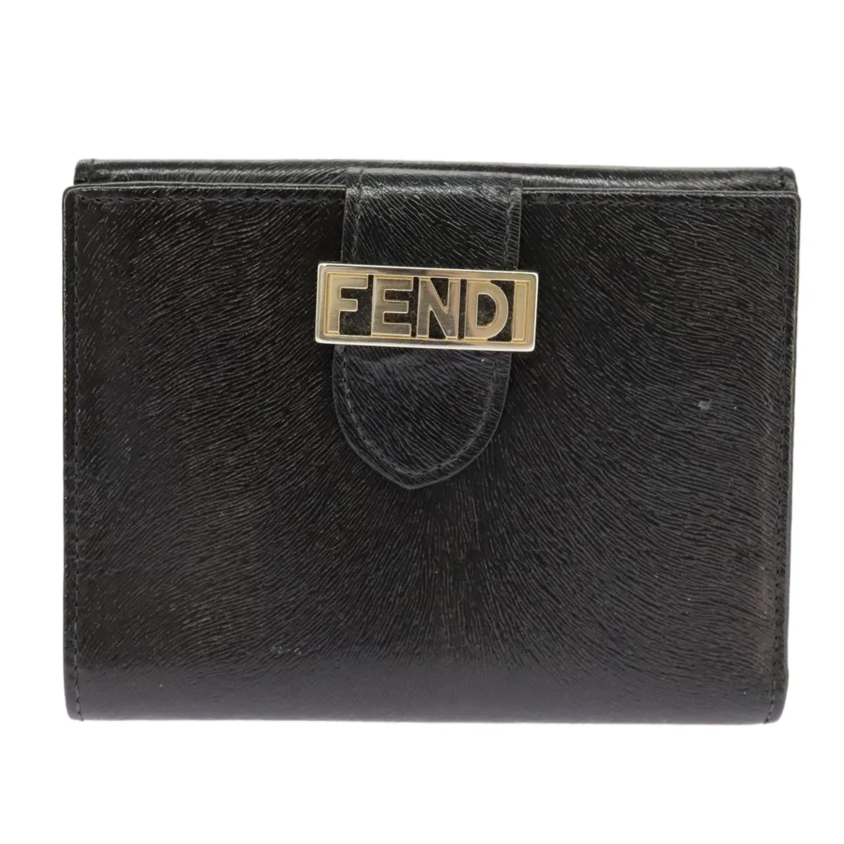 Fendi FENDIGRAPHY Black Leather Accessories