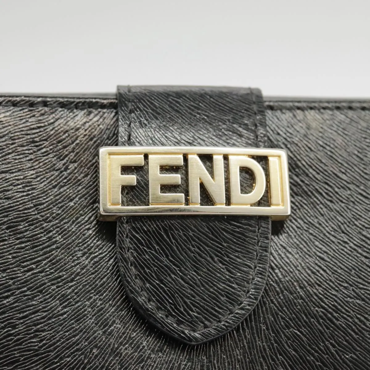 Fendi FENDIGRAPHY Black Leather Accessories