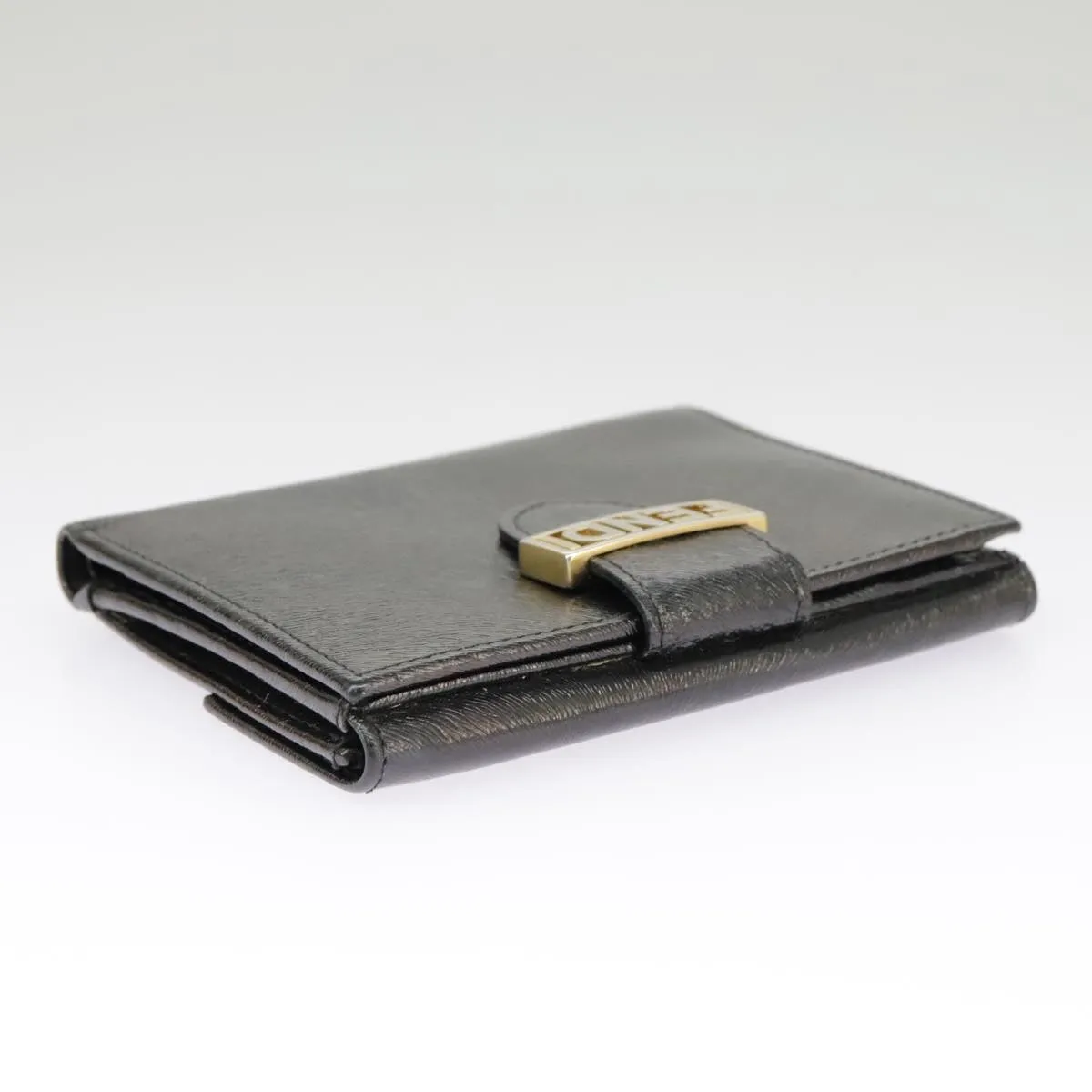 Fendi FENDIGRAPHY Black Leather Accessories