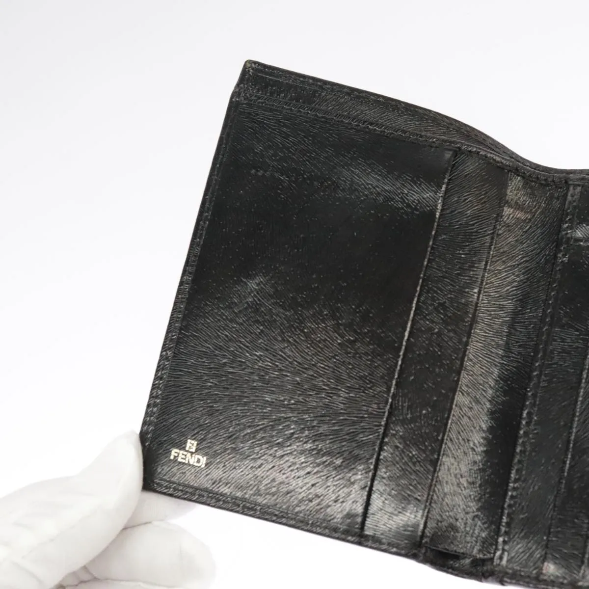 Fendi FENDIGRAPHY Black Leather Accessories