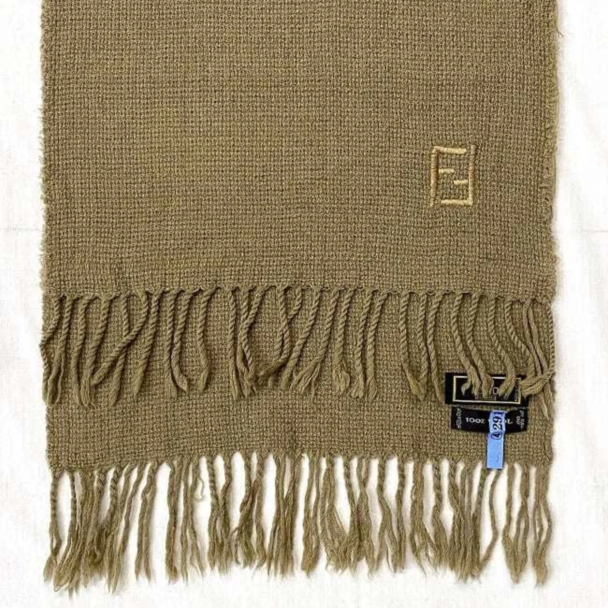 Fendi FF Beige Wool Accessories