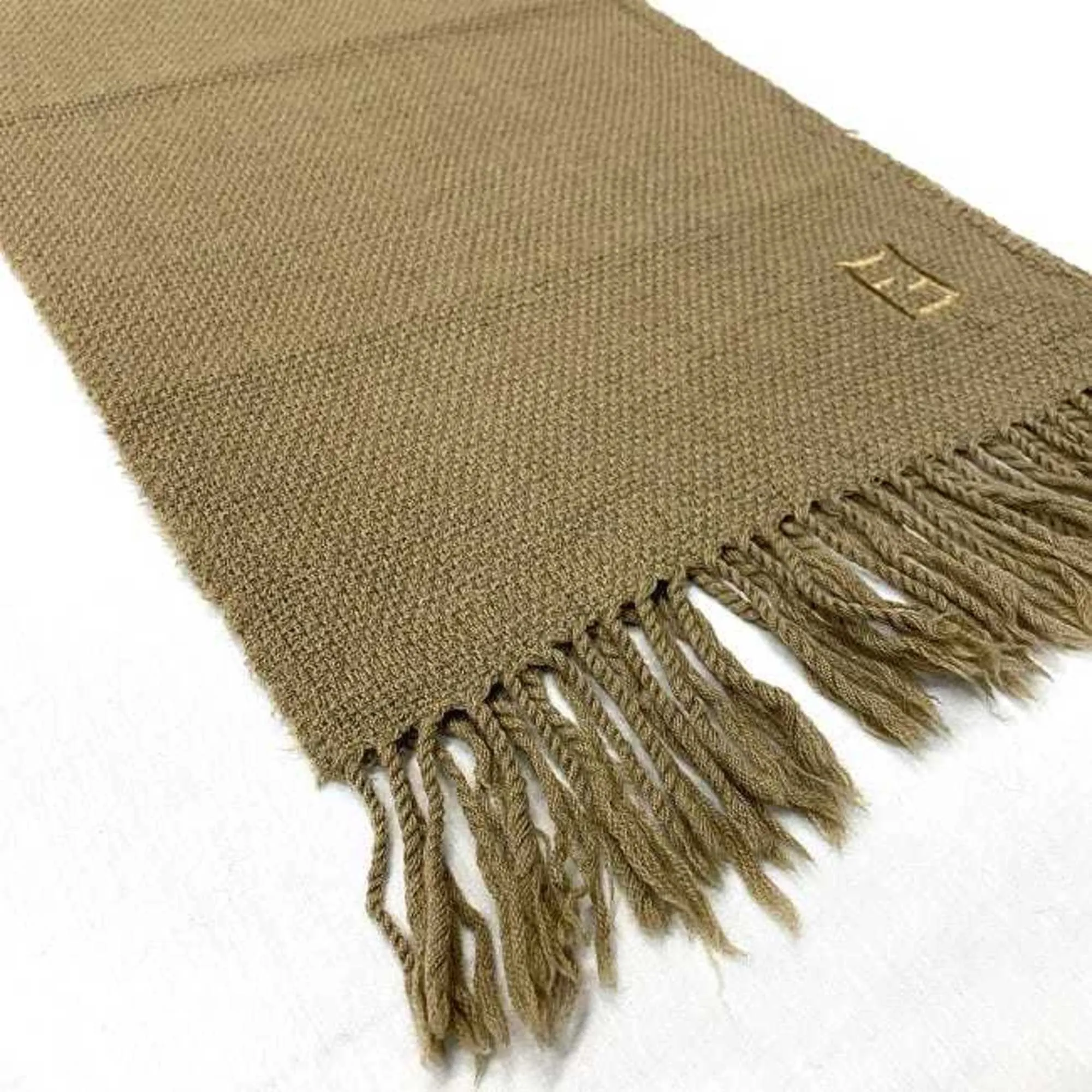 Fendi FF Beige Wool Accessories