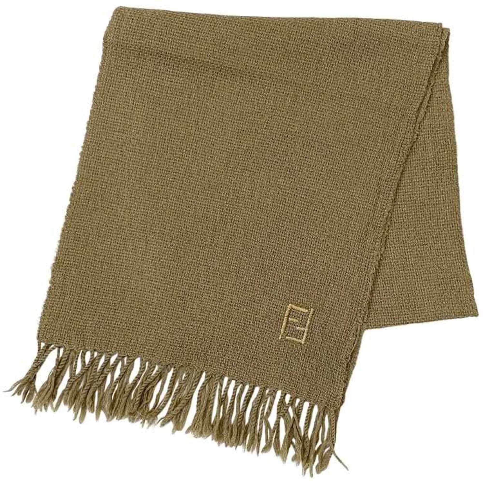 Fendi FF Beige Wool Accessories