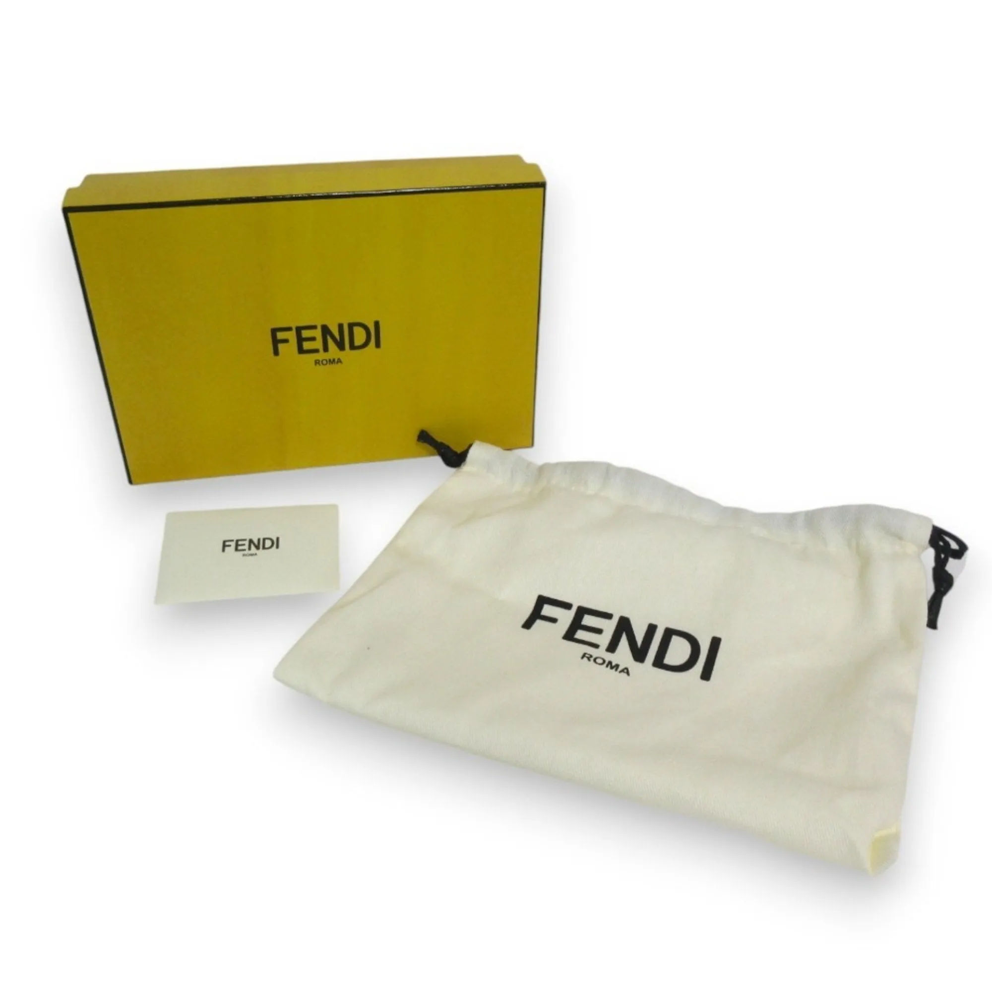 Fendi FF Red Leather Accessories