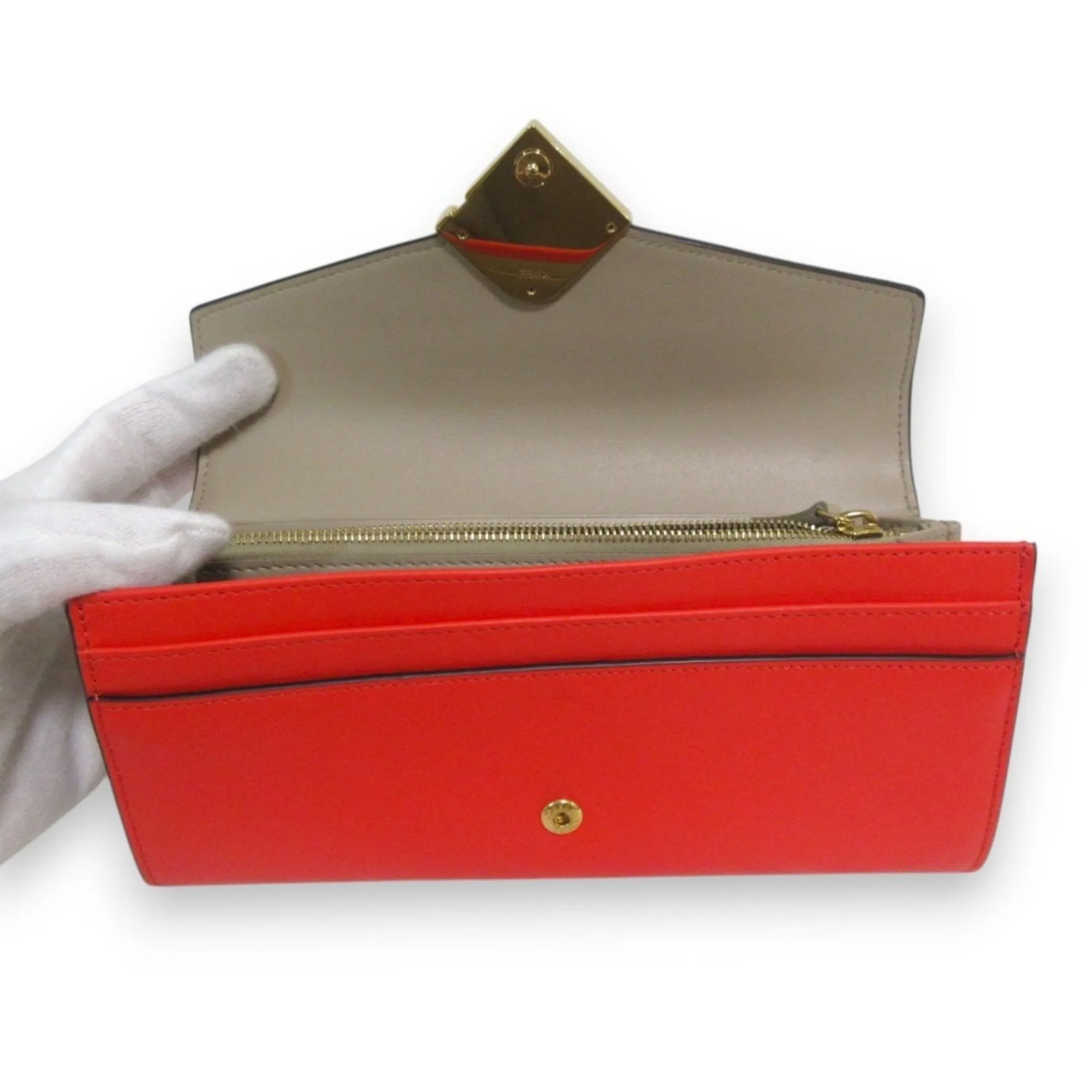 Fendi FF Red Leather Accessories