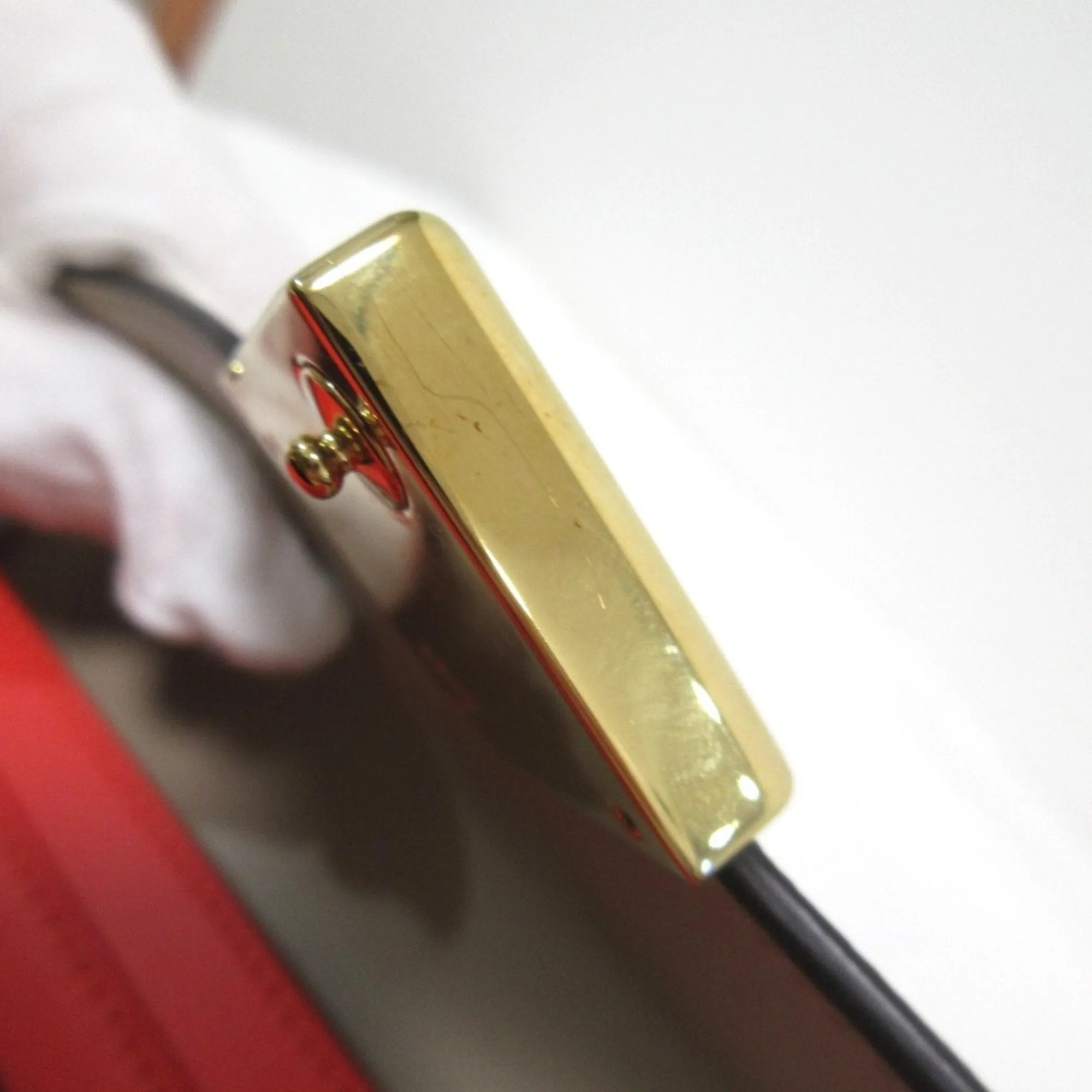 Fendi FF Red Leather Accessories