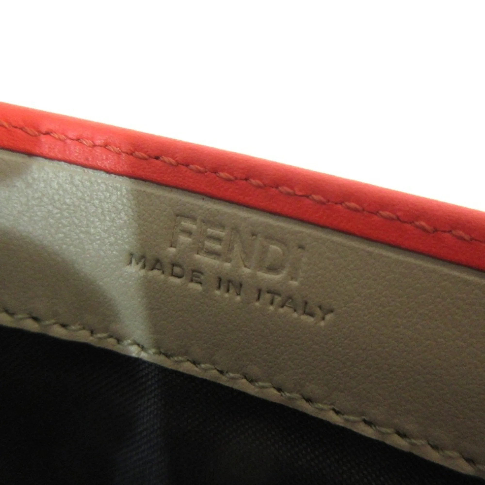 Fendi FF Red Leather Accessories