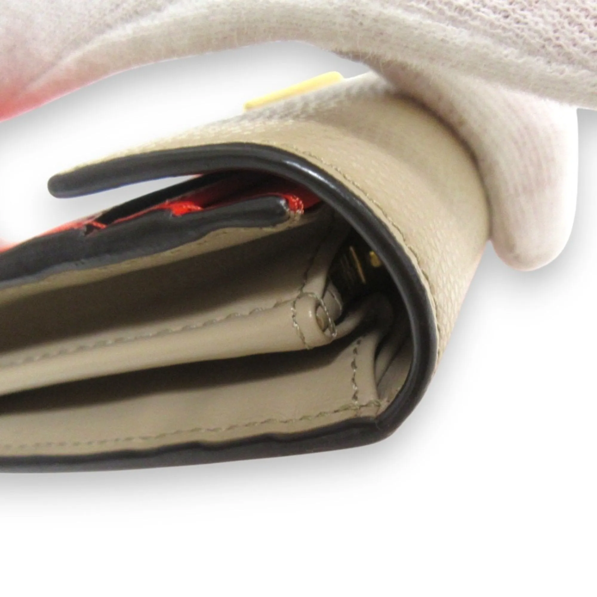 Fendi FF Red Leather Accessories