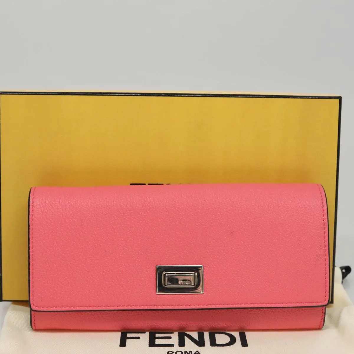 Fendi Peekaboo Pink Leather Accessories