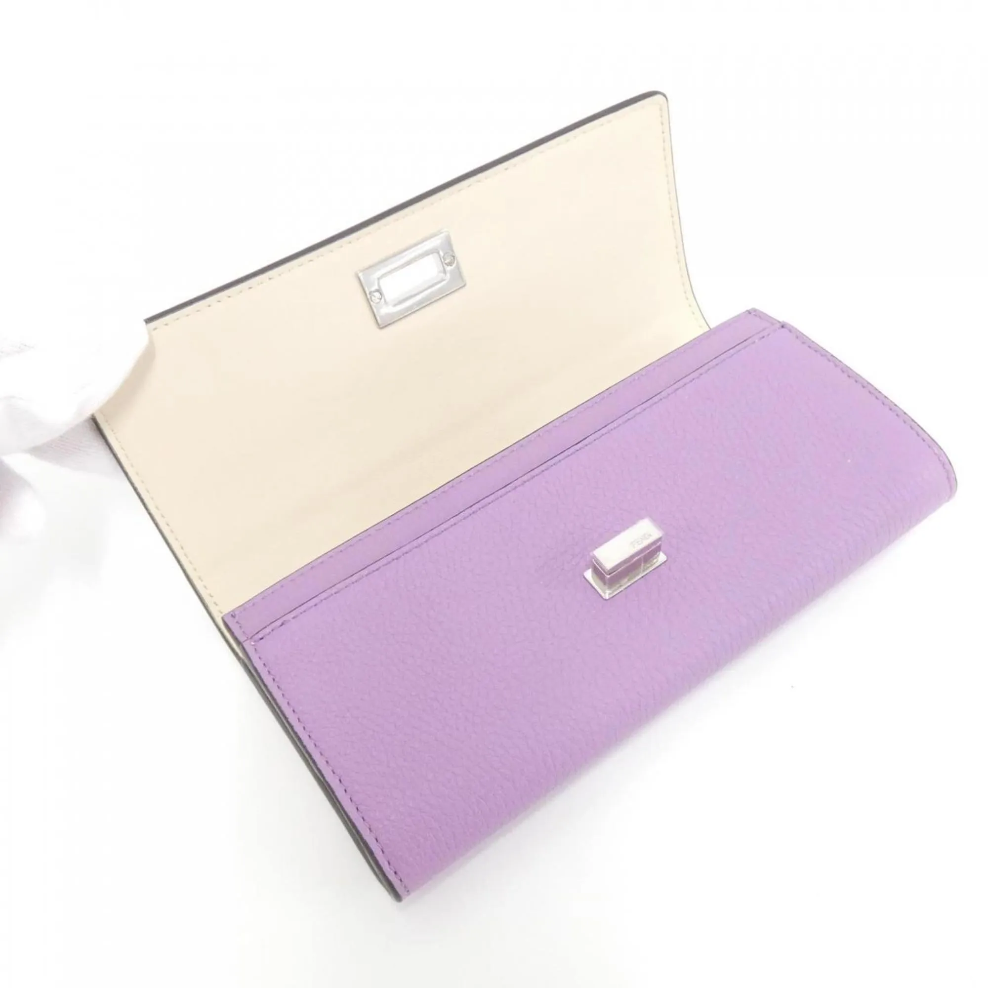 Fendi Peekaboo Purple Leather Accessories